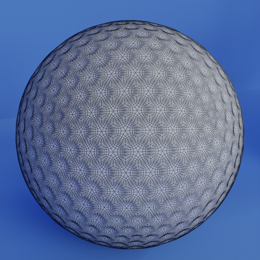Golf Club and Golf ball 3d model preview image 5